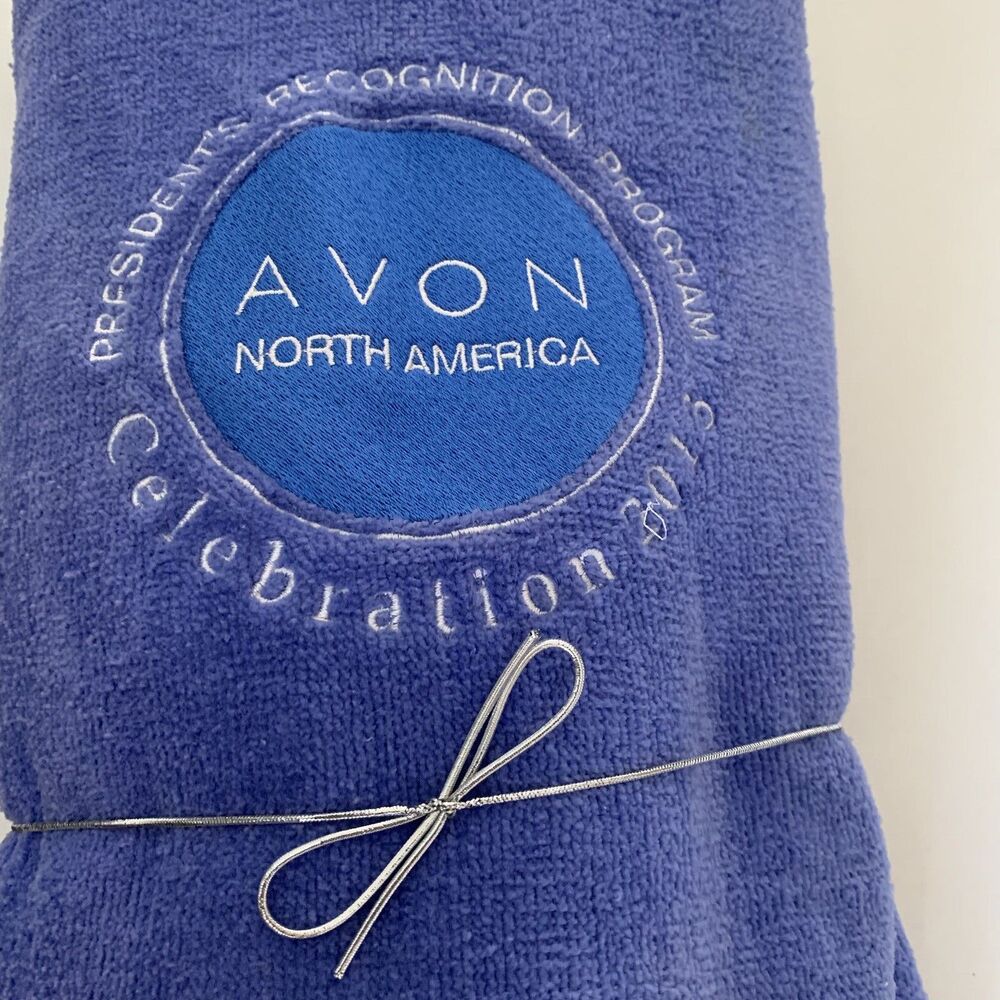 Diplomat North America 2013 Avon Celebration Gift Large Beach Towel Blue NWT
